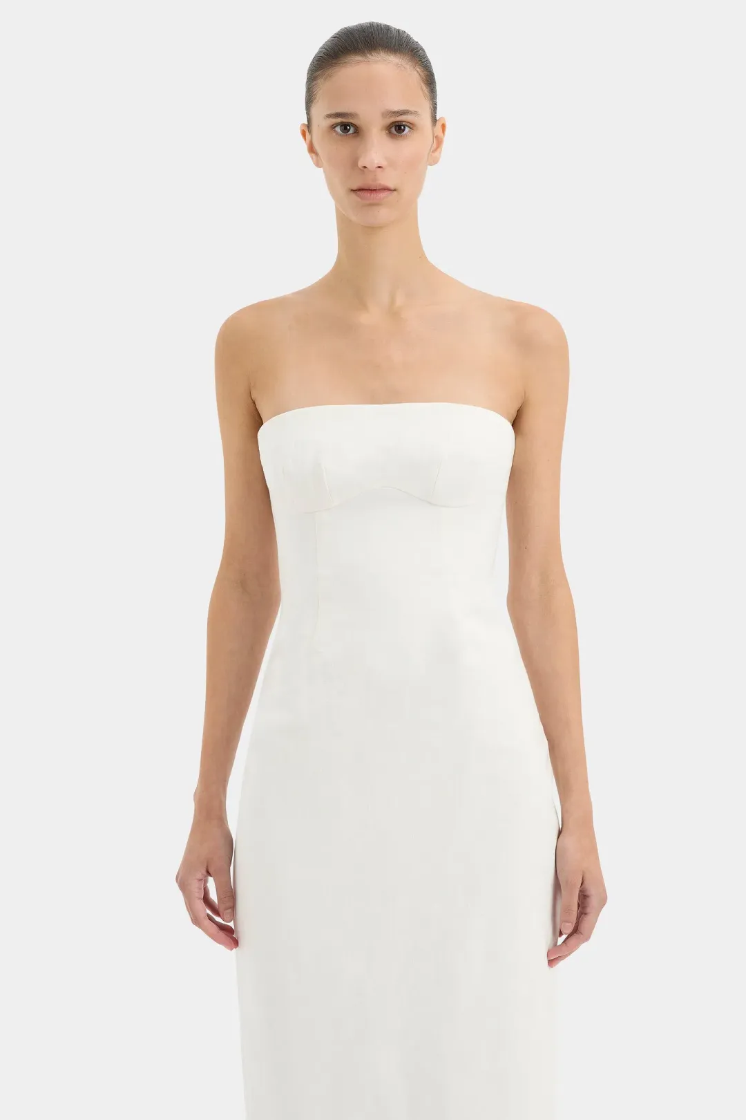 Sir the Label Evalita Dress Ivory Size 6  for rent on The Volte - main image
