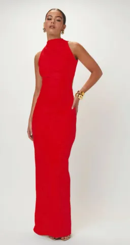 Effie Kats Ambre Gown In Cherry Red Size 6 / XS for rent on The Volte - image 5