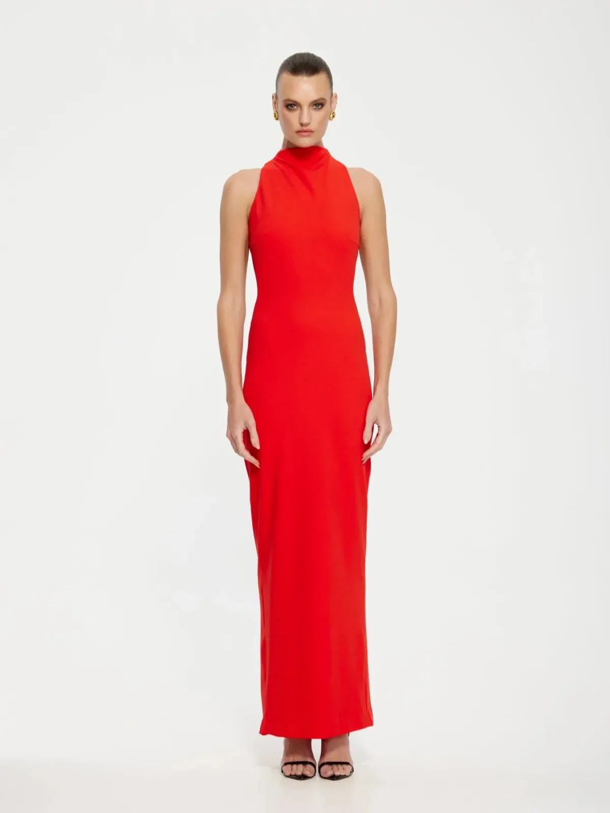 Effie Kats Ambre Gown In Cherry Red Size 6 / XS for rent on The Volte - main image