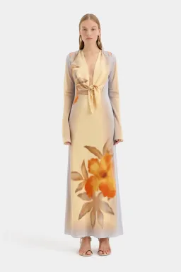 Sir the Label Serene Scarf Dress Sequoia Floral Size 2 / AU 10 for rent on The Volte - image 1