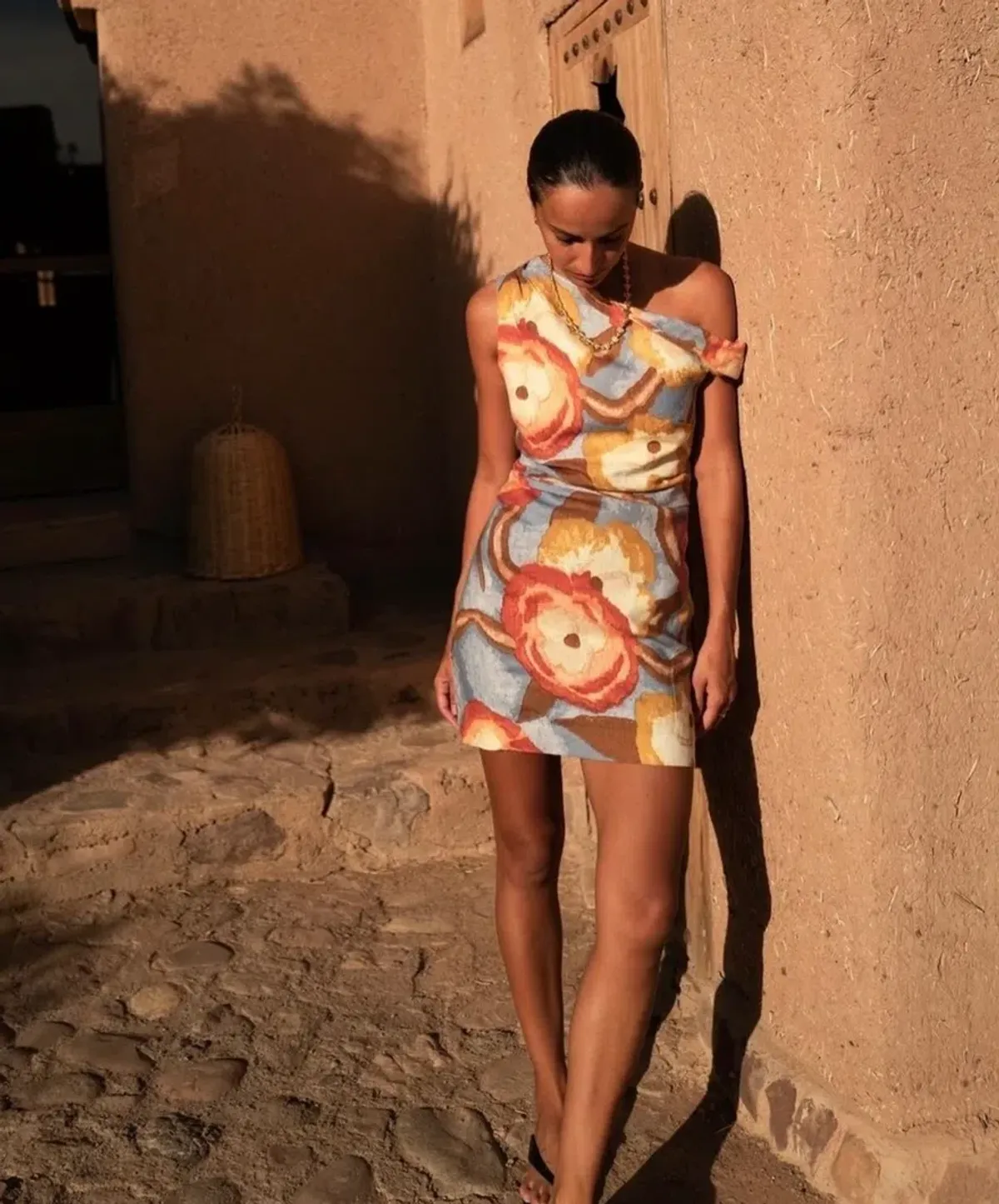 Sir The Label Avery Twist Mini Dress Camellia Floral Print Size 10 for rent on The Volte - main image