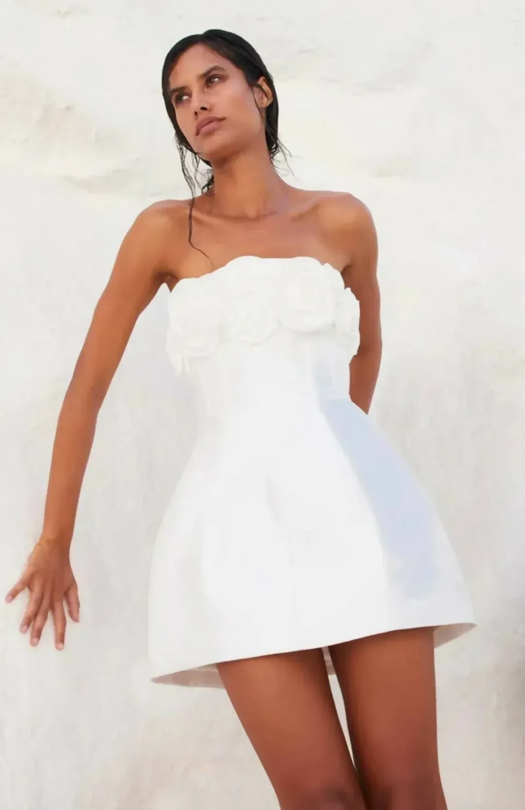 Eliya The Label Tehanni Mini Dress White Size 8 for rent on The Volte - main image