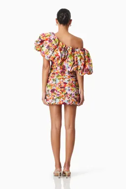 Elliatt Elira Printed Mini Dress Floral Size 10  for rent on The Volte - image 3