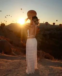 Arcina Ori Juliette Halter Top & Maxi Skirt Set Warm Cream Size S / AU 8 for rent on The Volte - image 2