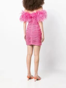 Rachel Gilbert Zion Mini Dress Pink Size 14 for rent on The Volte - image 3