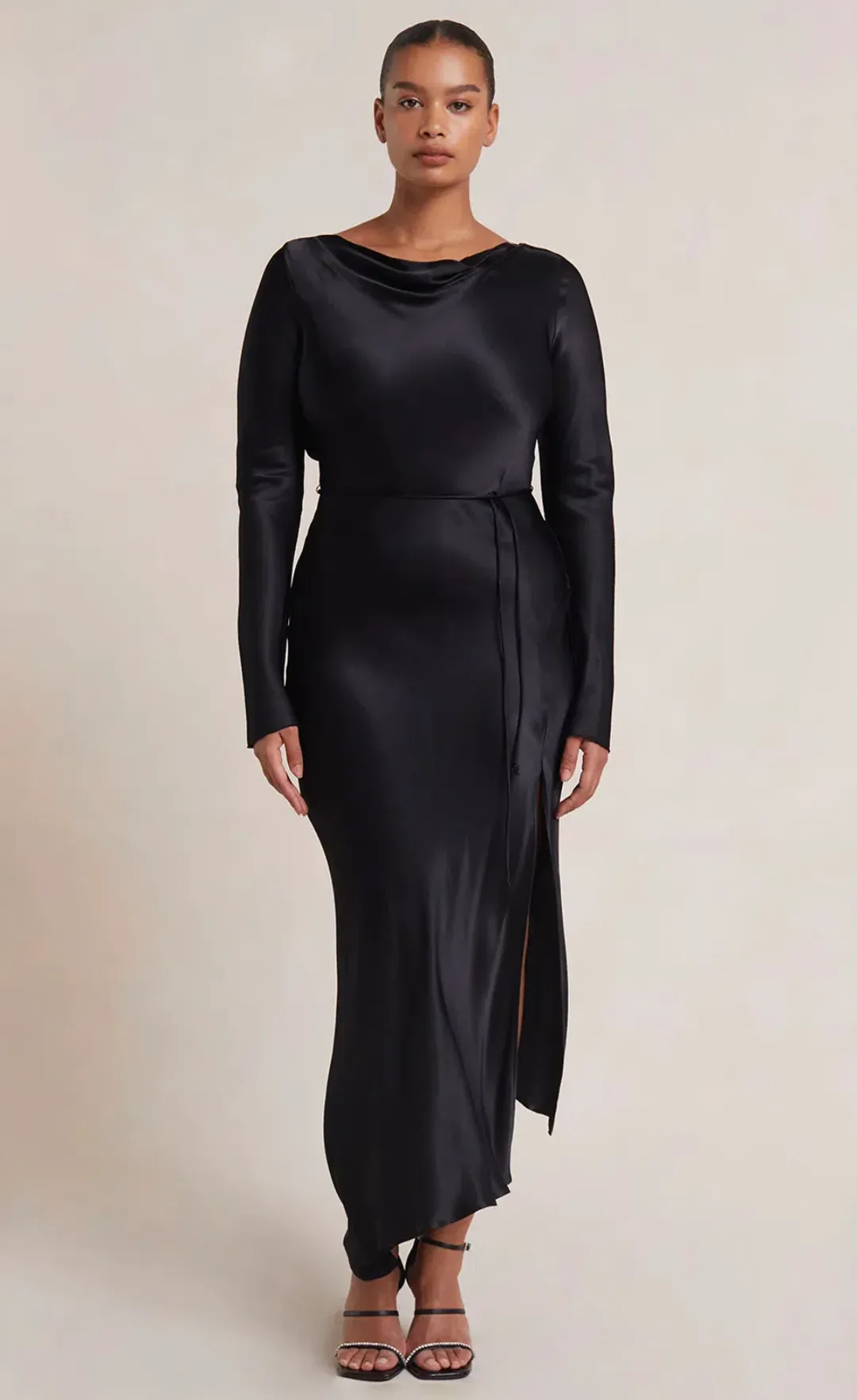Bec & Bridge Moon Dance Long Sleeve Maxi Dress Black Size 18 for rent on The Volte - main image