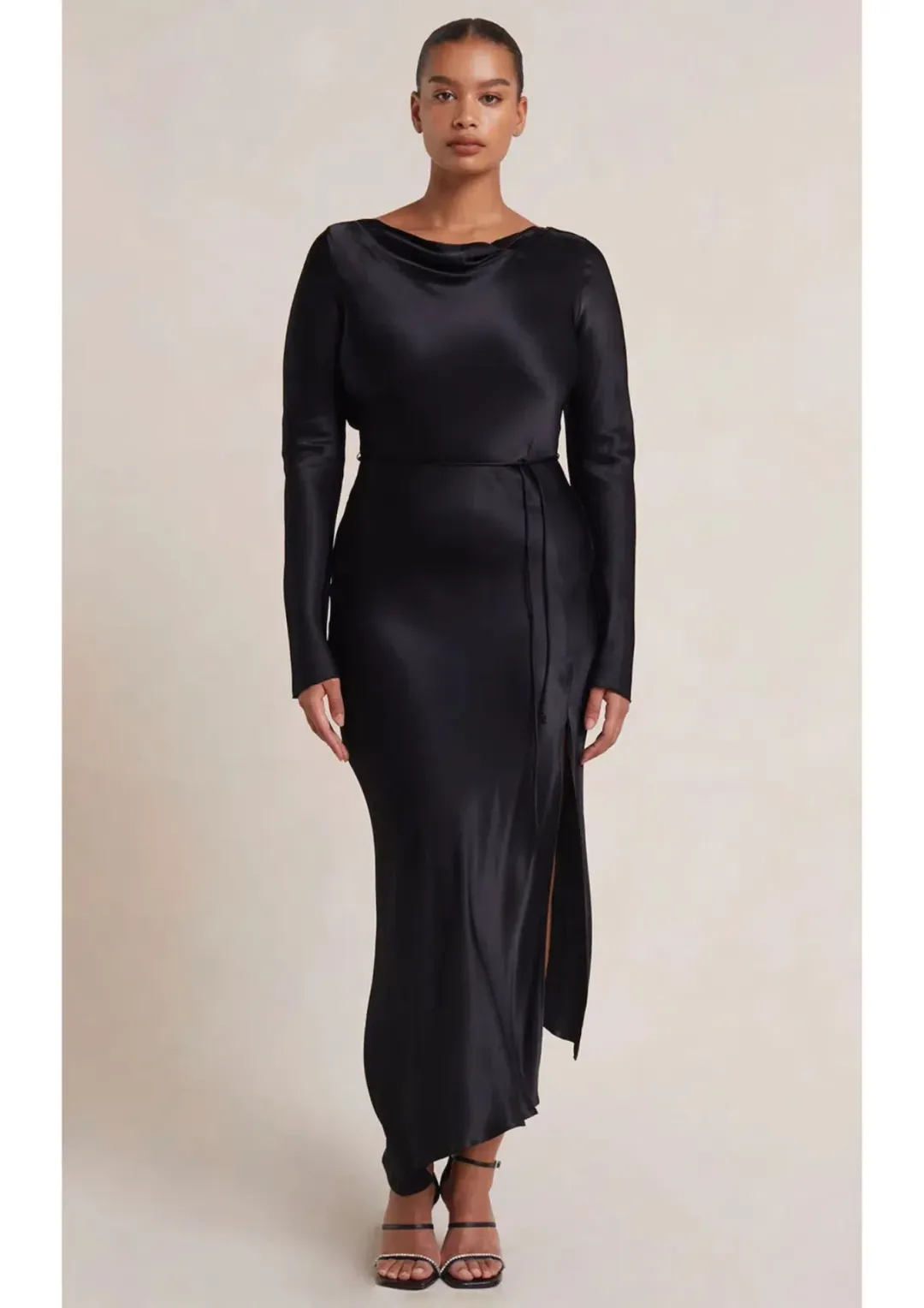 Bec & Bridge Moon Dance Long Sleeve Maxi Dress Black Size 18 for rent on The Volte - main image