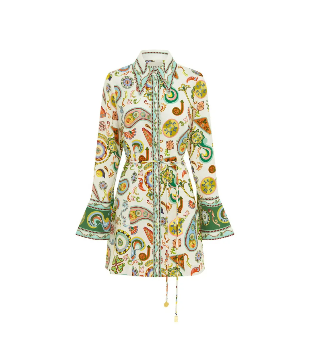 Alemais Arcade Mini Dress Multi Size AU 8 for rent on The Volte - main image