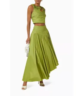 Aje Lenni Crop and Jolie Skirt Verdant Green Size AU 16 for rent on The Volte - image 1