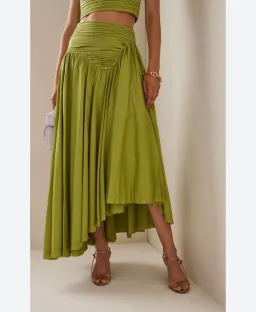 Aje Lenni Crop and Jolie Skirt Verdant Green Size AU 16 for rent on The Volte - image 2