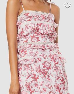 Stevie May British India Tie Midi Dress Pink 8 for rent on The Volte - image 3