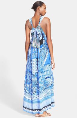 Camilla A World Between The Warp Dress Blue Print Size 12 for rent on The Volte - image 3