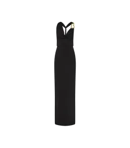 Rebecca Vallance Domenica Halter Gown Black Size AU 6 for rent on The Volte - image 6