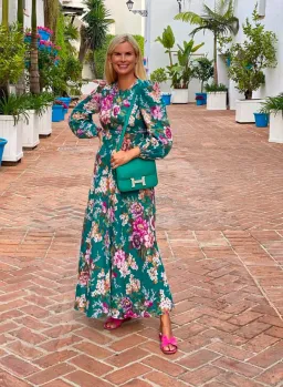 Zimmermann Allia High Neck Midi Dress Print Size 2 / Au 12 for rent on The Volte - image 1