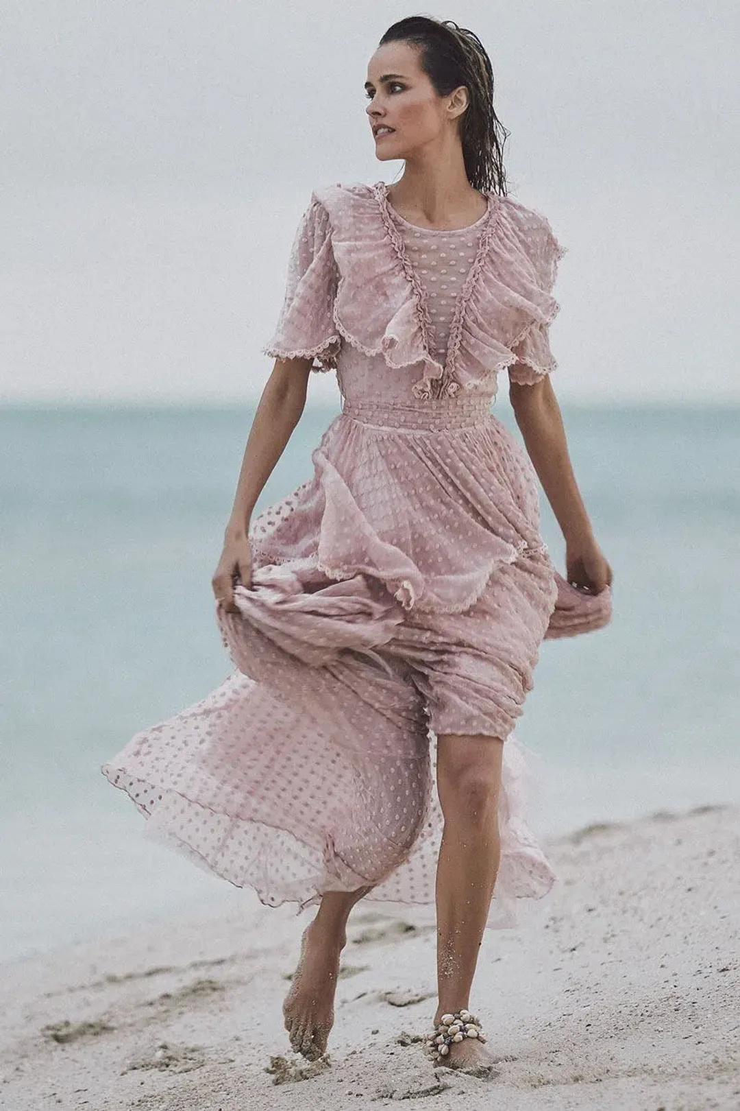 Spell And the Gypsy Zoe Gown Rose Pink Size 10 for rent on The Volte - main image