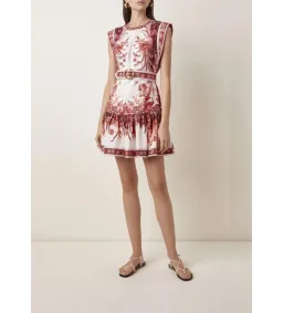 Zimmermann Wavelength Mini Dress Print Size 0/Au 6 for rent on The Volte - image 1