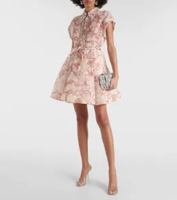 Zimmermann The Matchmaker Flip Dress in Coral Hibiscus Size 1/ AU 10 for rent on The Volte - image 1
