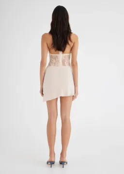 Benni Rocky Mini Dress in Seashell Size 8 for rent on The Volte - image 2