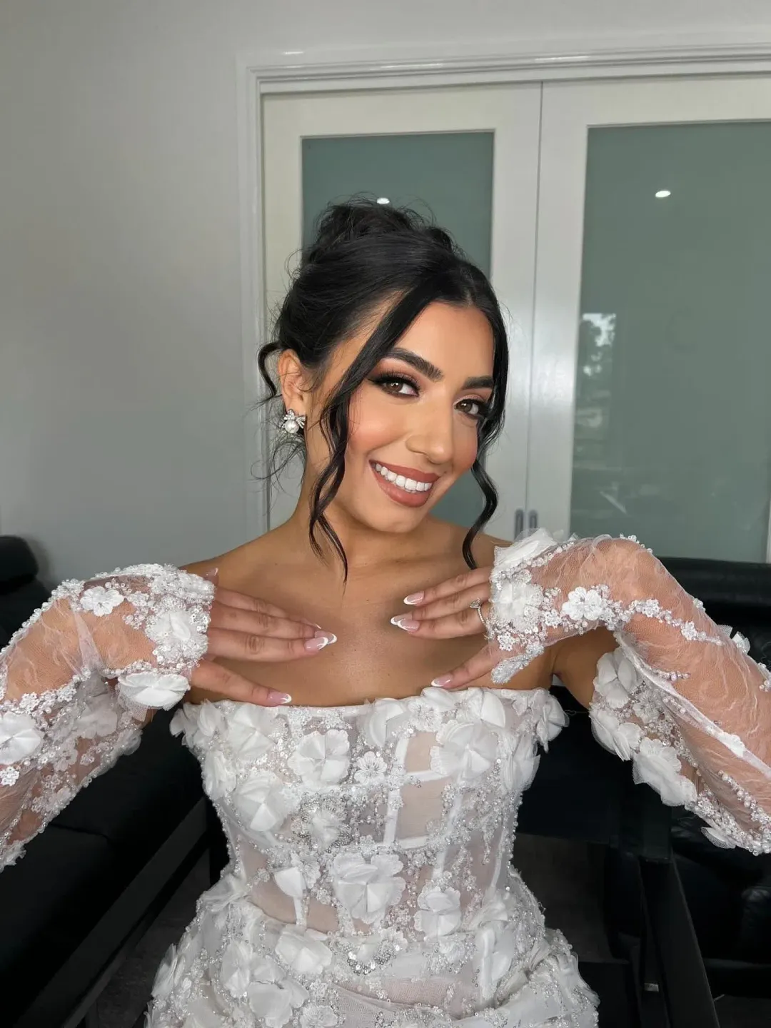 Rosie Etienne Isabelle Mini Dress White Size 8 for rent on The Volte - main image