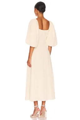 Sovere Mercy Reversible Midi Dress in French Vanilla Size  for rent on The Volte - image 2