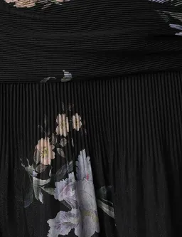 Zimmermann Pleated Midi Dress Black Iris Floral Size 3/ AU 14 for rent on The Volte - image 6