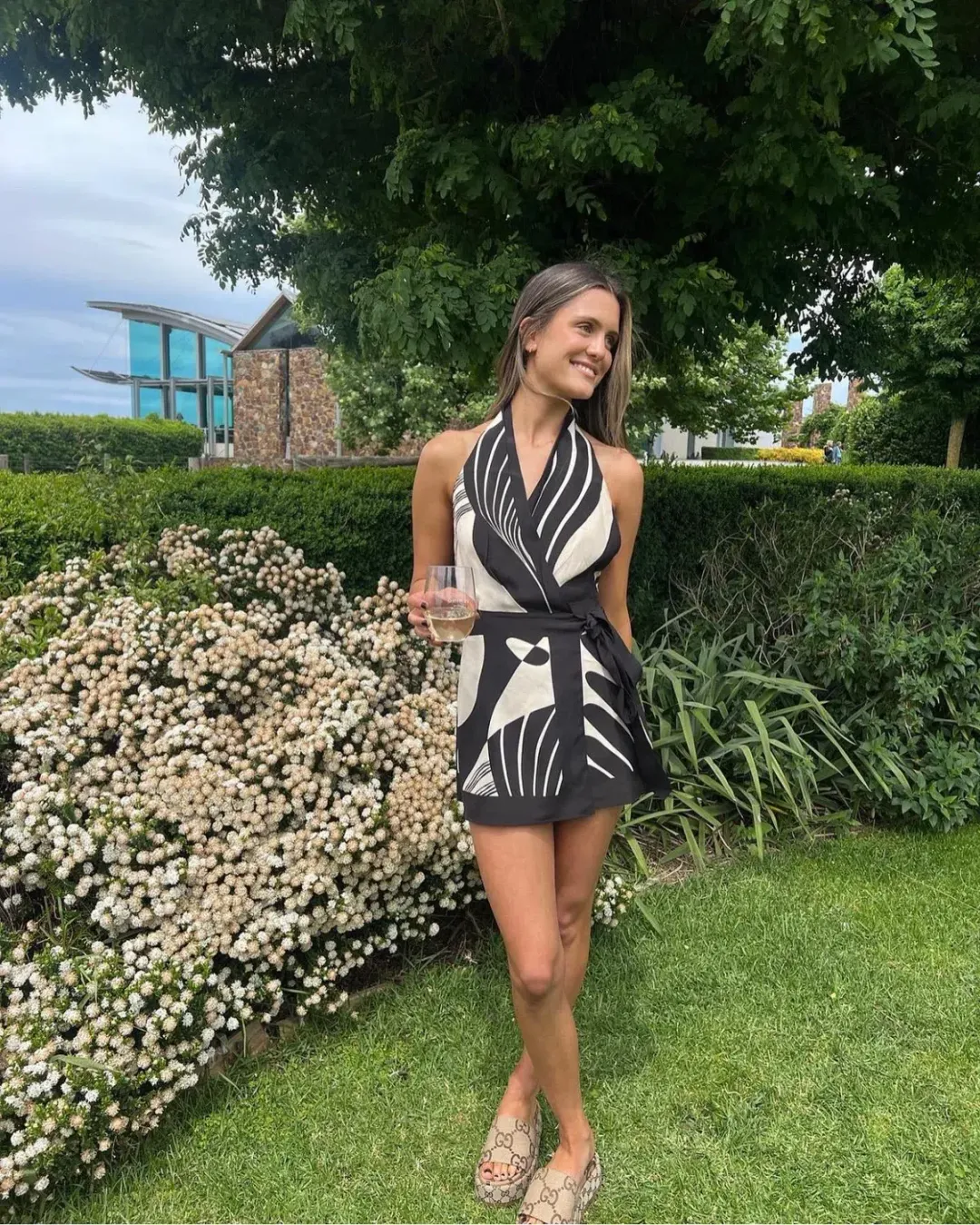 Sir the Label Realisme Halter Mini Dress Papier Print Size 3/ AU 12 for rent on The Volte - main image