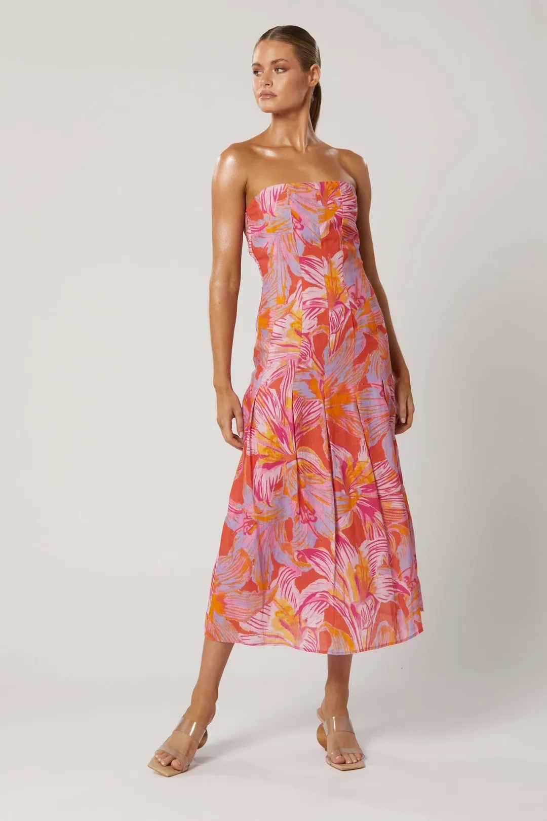 Winona Avalyn Midi Dress Floral Size 14 for rent on The Volte - main image