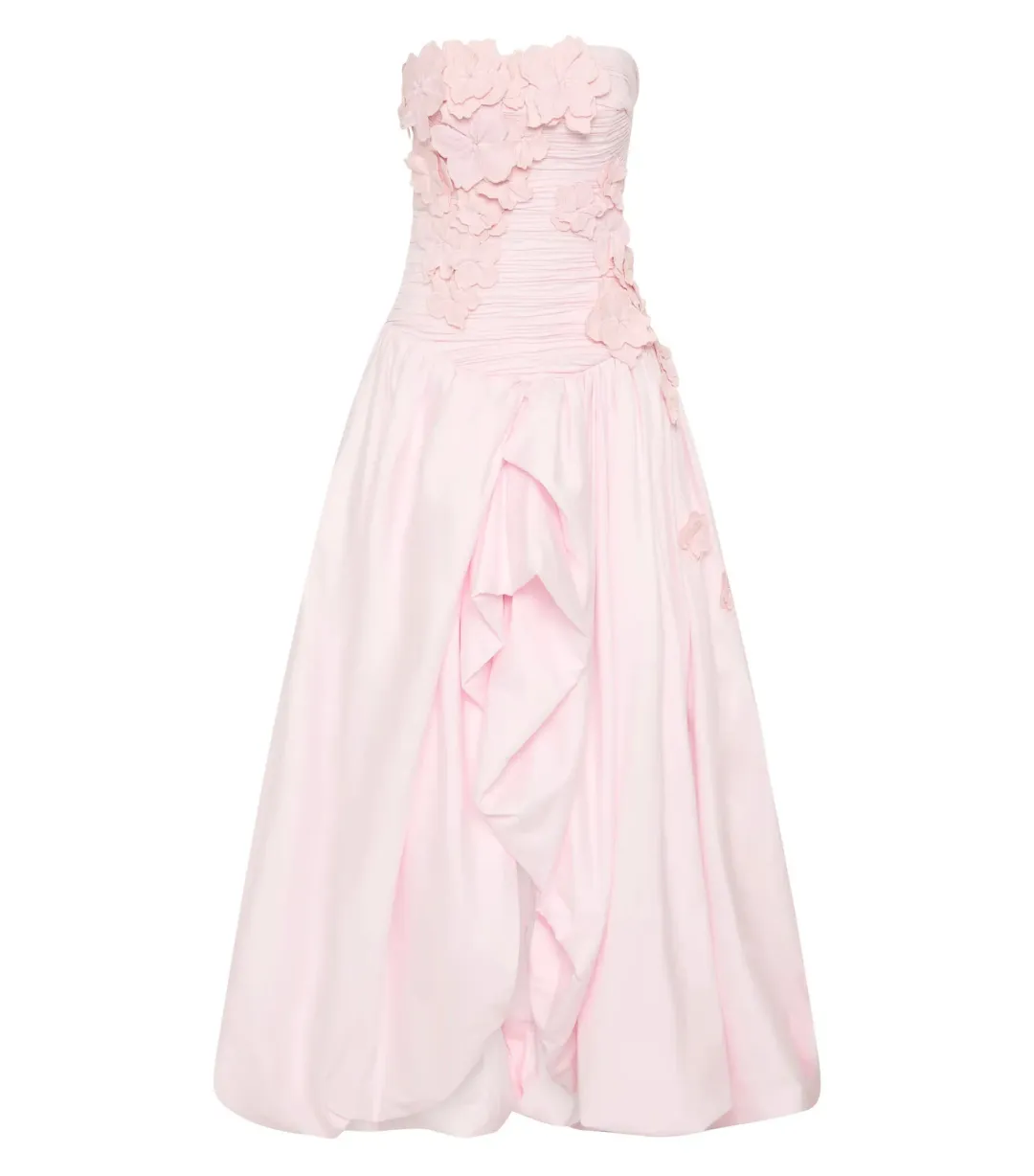 Aje Splendour Flower Gown in Pastel Pink Size AU 12 for rent on The Volte - main image