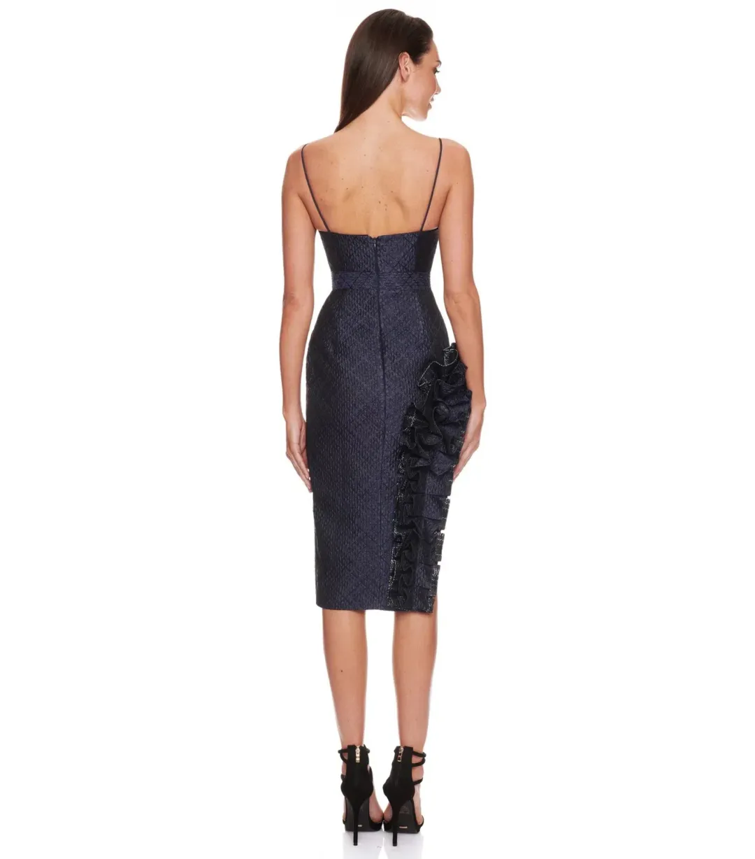 Eliya the Label Midi Dress Navy Size AU 10 for rent on The Volte - main image