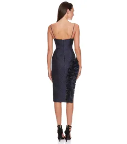 Eliya the Label Midi Dress Navy Size AU 10 for rent on The Volte - image 3