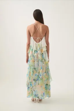 Aje Dreamscape Frill Maxi Dress in Floral Haze Size AU 8 for rent on The Volte - image 5