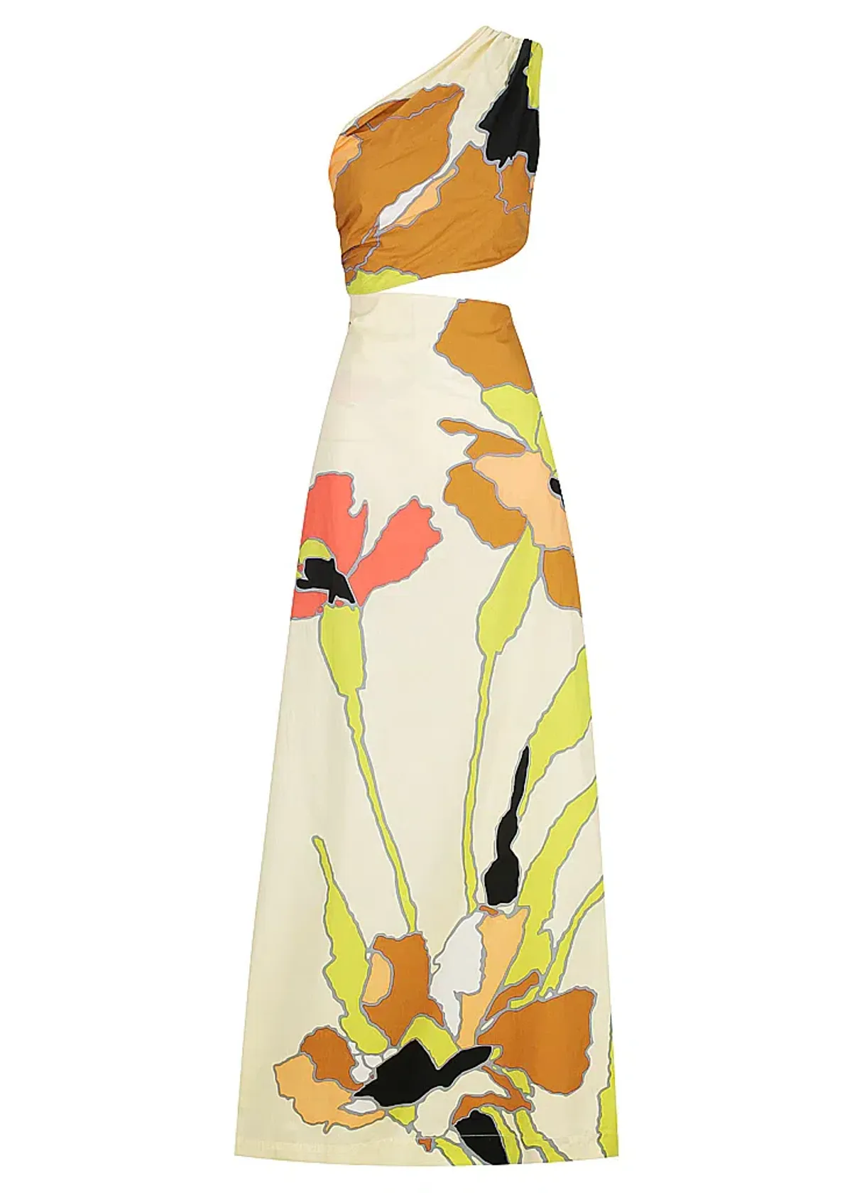 SWF Asymmetric Cut Out Maxi Dress Picture Perfect Size 6 for rent on The Volte - main image