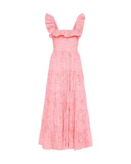 Palm Noosa Leon Midi Dress in Pink Province Size 6 for rent on The Volte - image 3