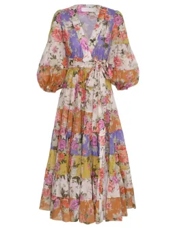 Zimmermann Pattie Wrap Midi Dress Spliced Size 0 / AU8 for rent on The Volte - image 3