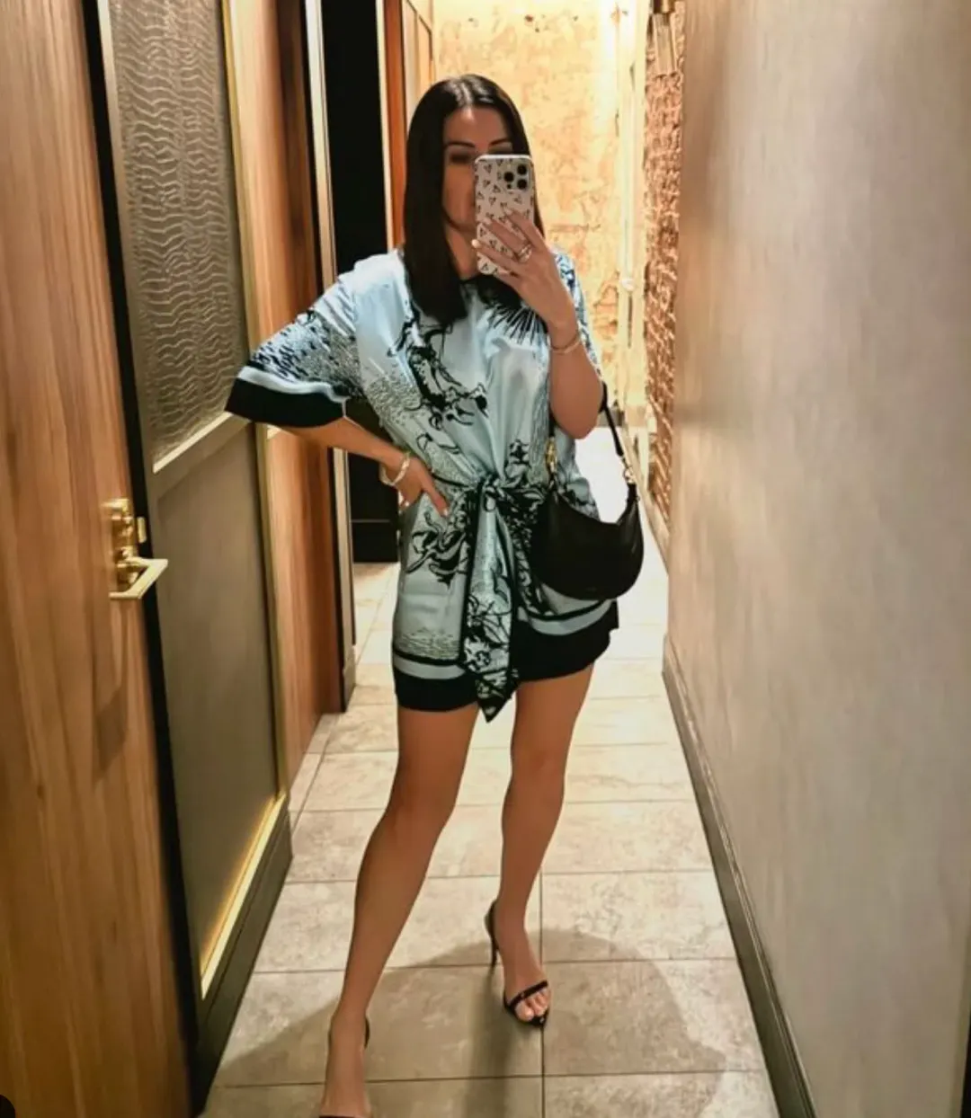 Sir the Label Dreamwood Mini Dress Brise Soleil Size 10 for rent on The Volte - main image