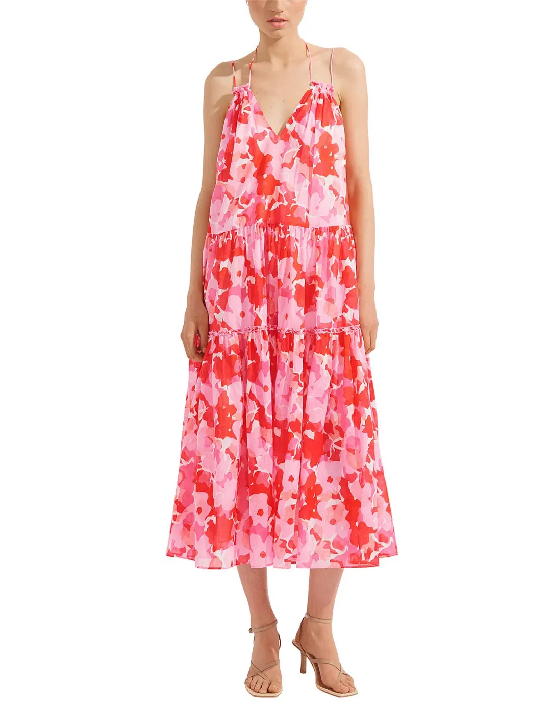 Steele Arya Dress In Camellia Size L / AU 12 for rent on The Volte - main image
