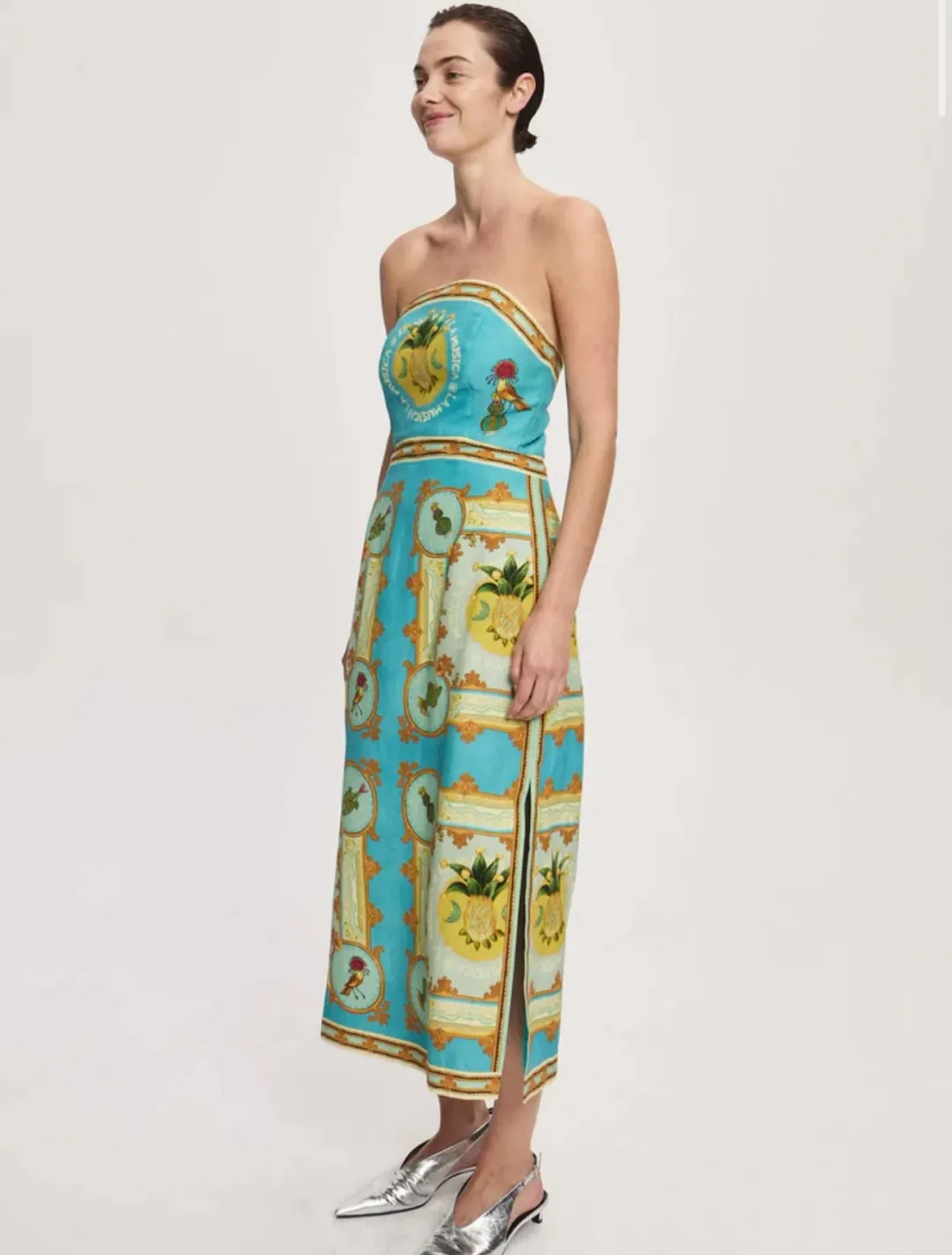 Alemais La Musica Midi Dress Multi Size 10  for rent on The Volte - main image