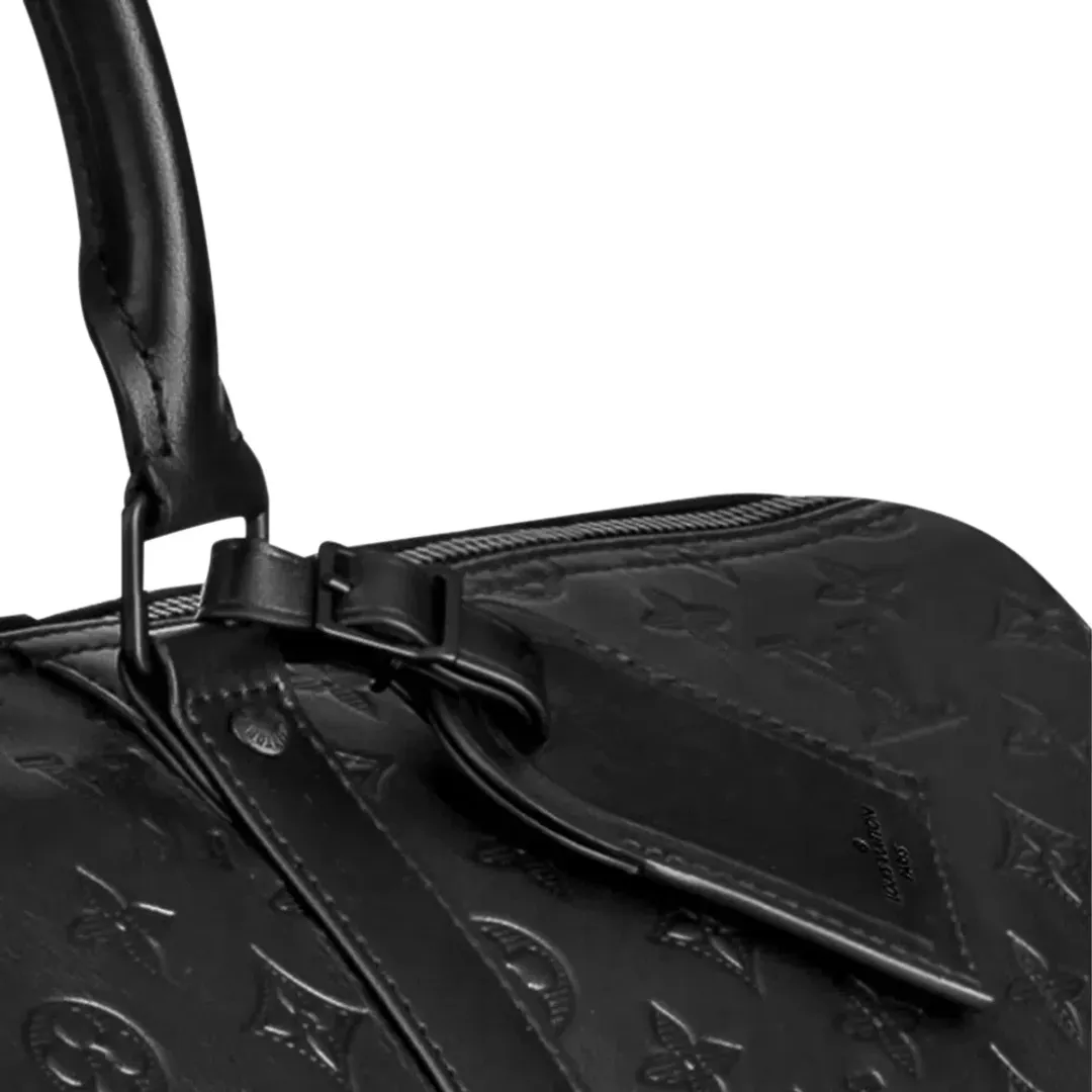 Louis Vuitton Keepall Bandoulière Duffle Bag Black   for rent on The Volte - main image