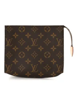 Louis Vuitton Monogram Toiletry Pouch 19 Brown for rent on The Volte - image 1