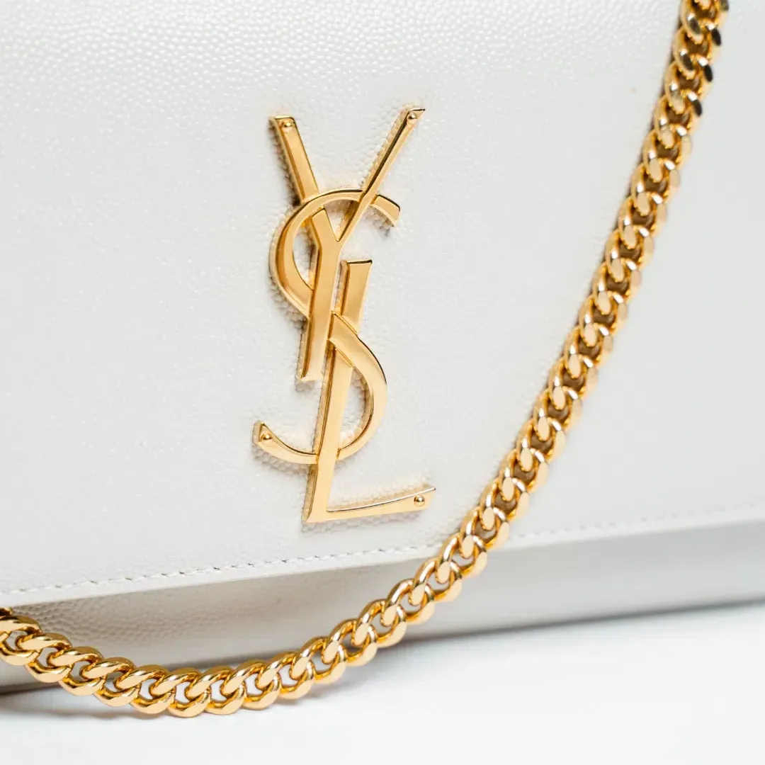 Saint Laurent Kate Small Bag Cream  for rent on The Volte - main image