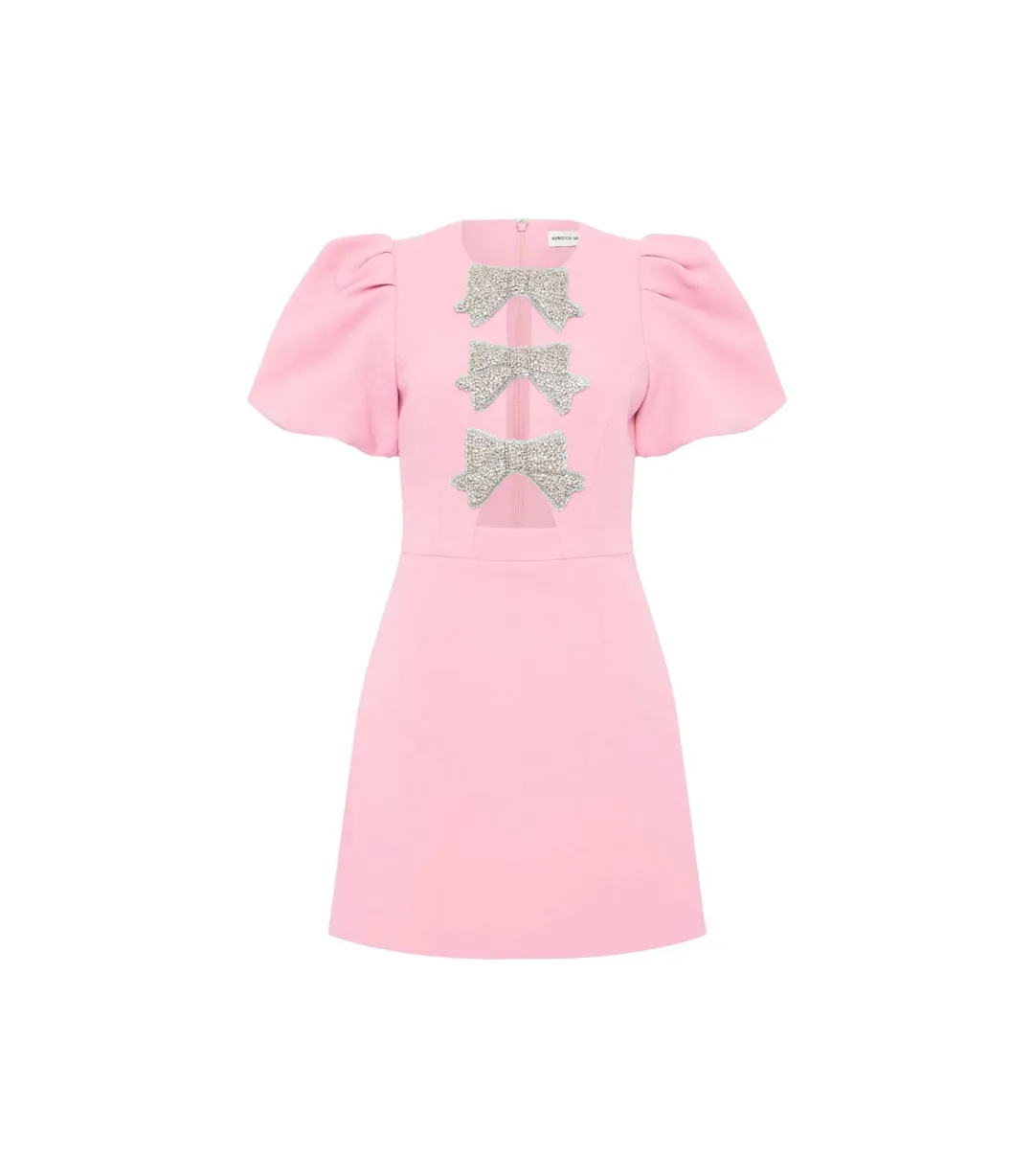 Rebecca Vallance Juliana Mini Dress Pink Size AU 12  for rent on The Volte - main image