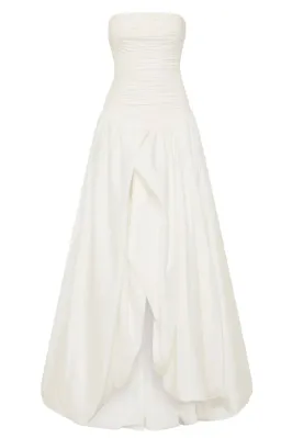 Aje Violette Bubble Hem Maxi Dress in White Size AU 6 for rent on The Volte - image 4