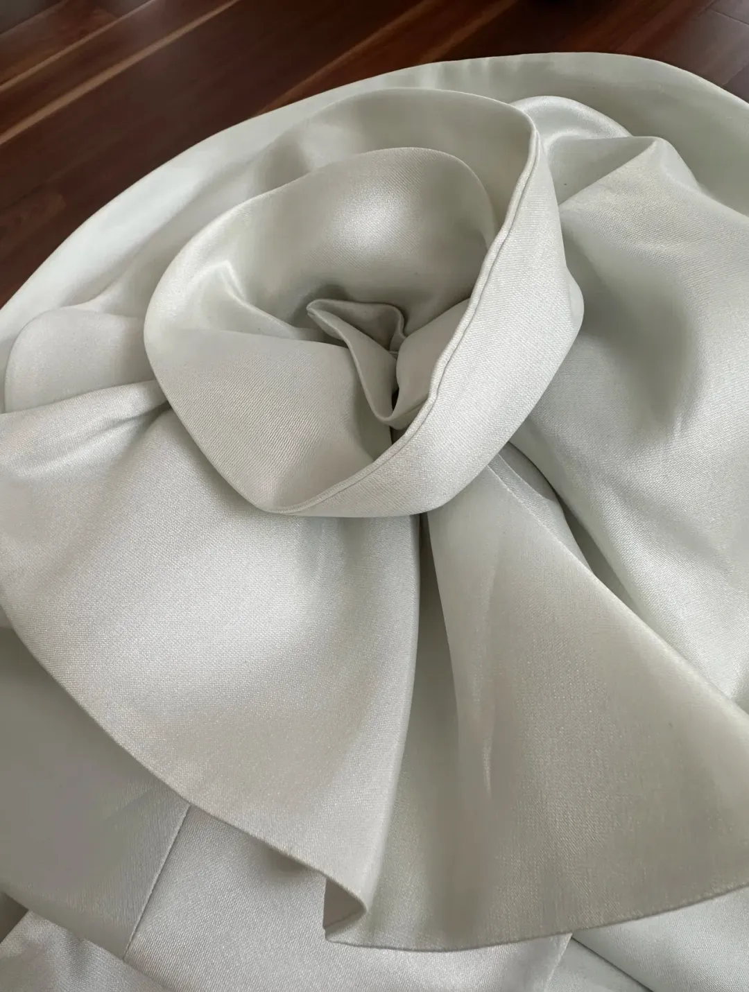 Sierra Darien Voluminous Flower Design Dress Silver Size AU 8 for rent on The Volte - main image