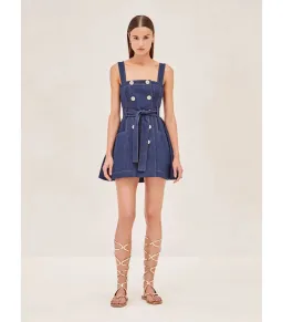 Alexis Danni Mini Denim Dress Blue Size XS / AU 6 for rent on The Volte - image 1