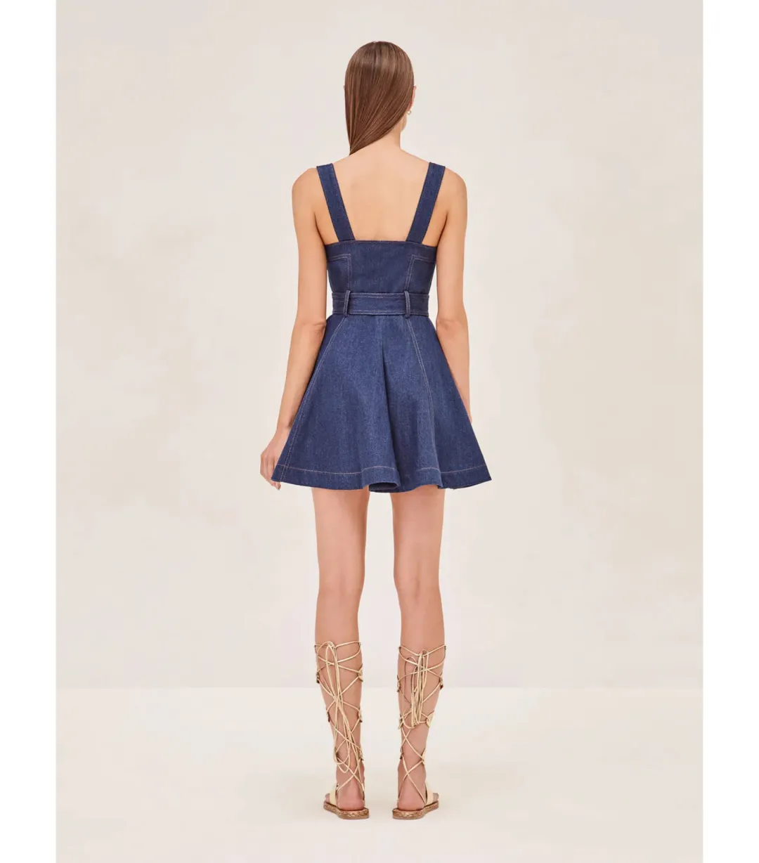 Alexis Danni Mini Denim Dress Blue Size XS / AU 6 for rent on The Volte - main image