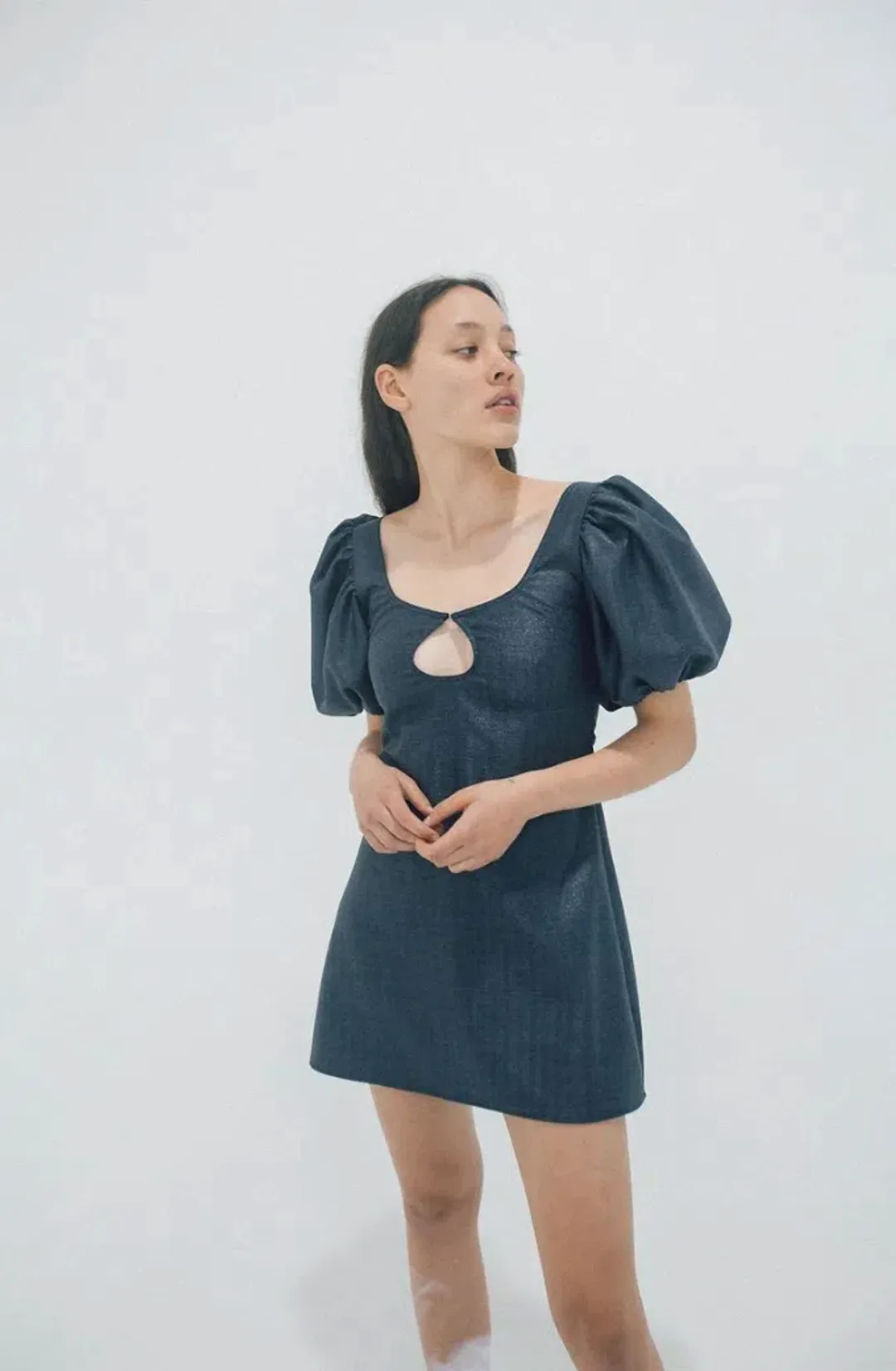 Georgia Alice Mia Mini Dress - Navy Sparkle Size 6  for rent on The Volte - main image