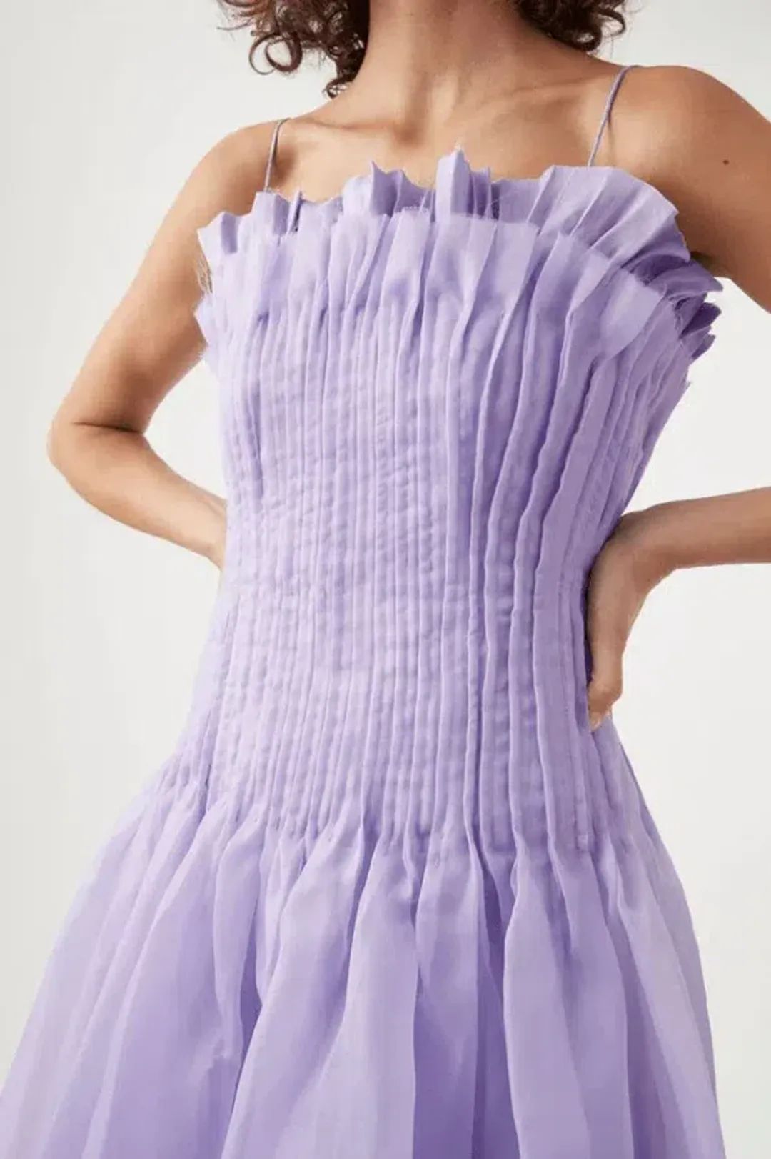 AJE Horizon pintucked midi dress size AU 6 for rent on The Volte - main image