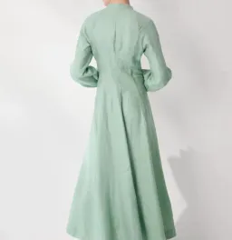 Morrison Tilly Linen Midi Dress in Sea Green Size 3 (AU 12) for rent on The Volte - image 3