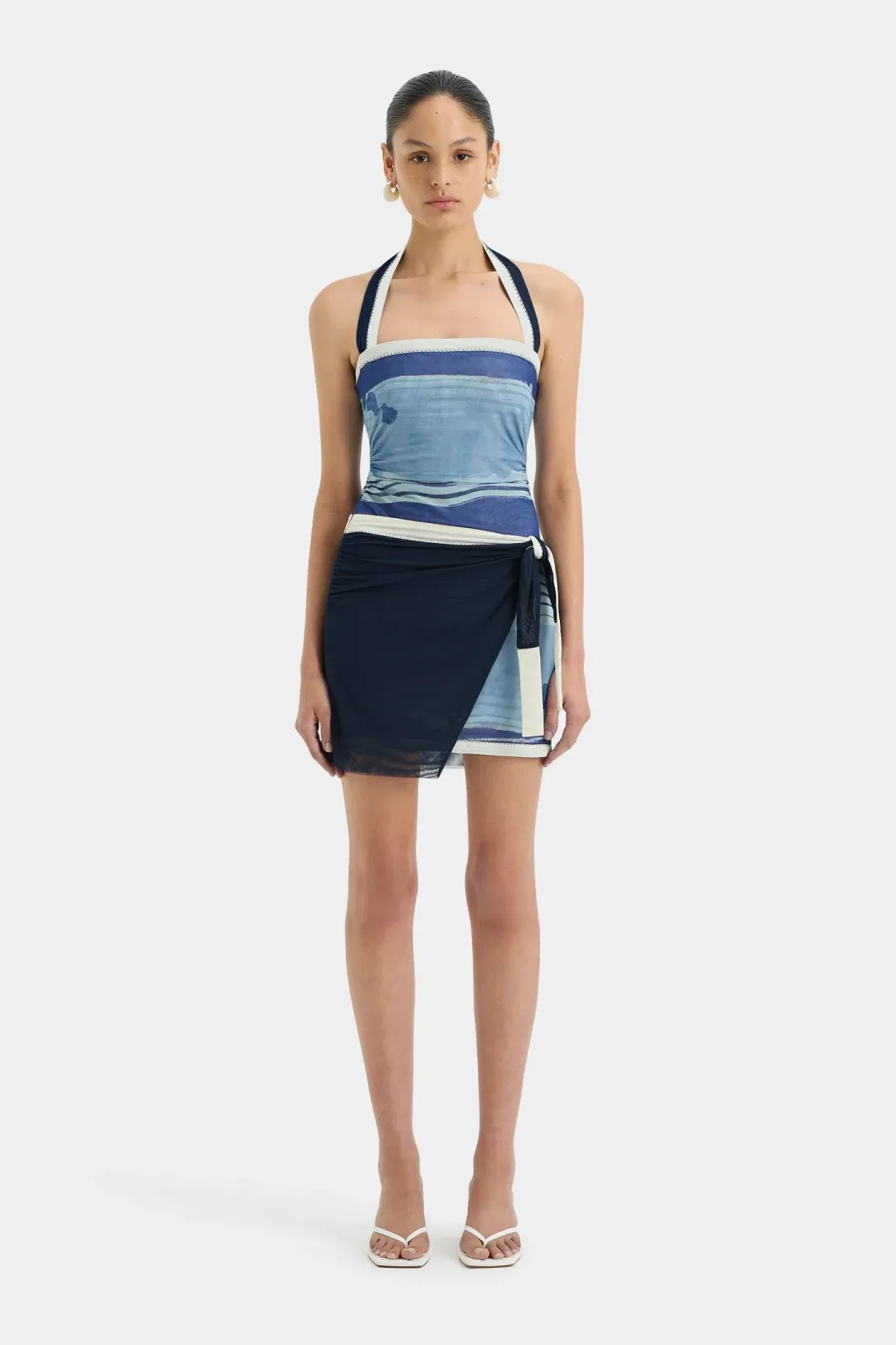 Sir the Label Breeze Mini Dress Shoreline Stripe Size 2 (AU 10) for rent on The Volte - main image