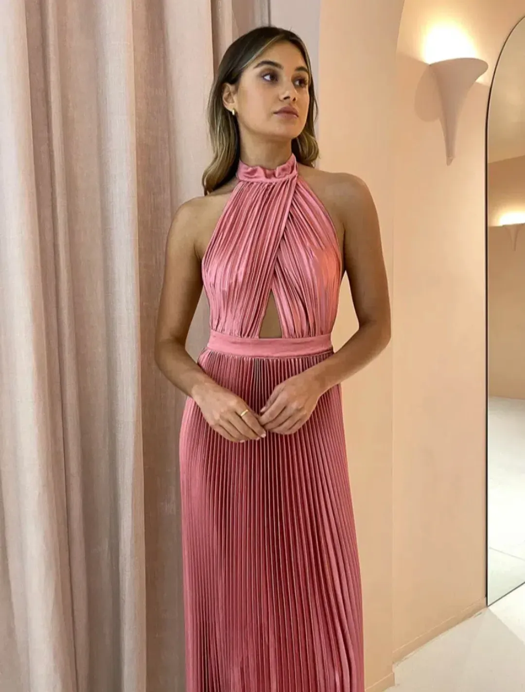 Lidee Renaissance Gown in Dusty Rose Size 6 for rent on The Volte - main image